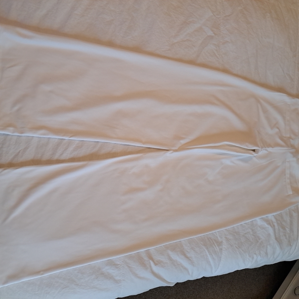 G4free Pants Women White Sz S 31" Inseam EUC Flat Front - Picture 6 of 8
